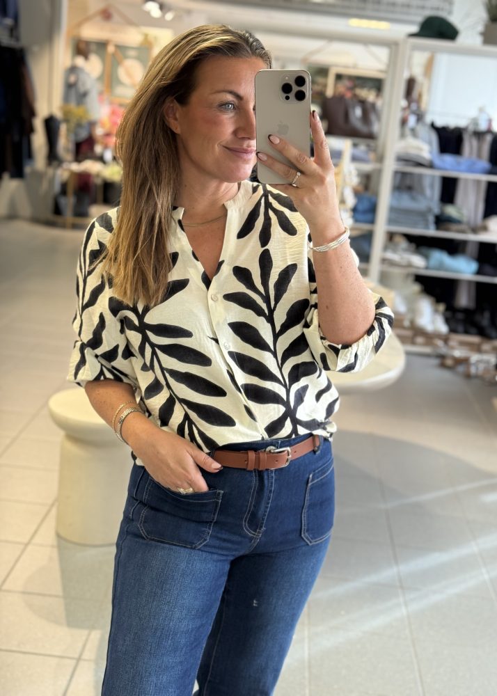 Viaba Blouse Cream/Black
