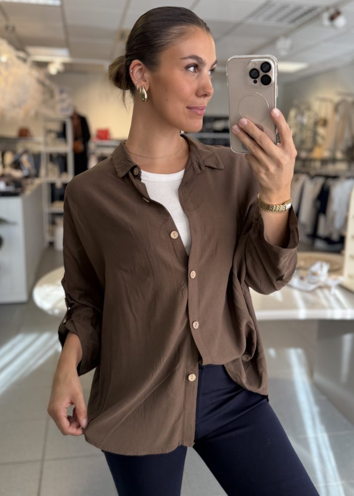 Best Viscose Blouse Brown