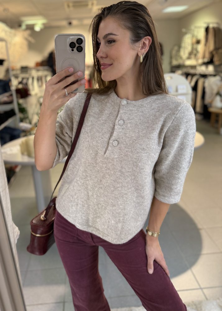 Rina Shortsleeve Knit Grey