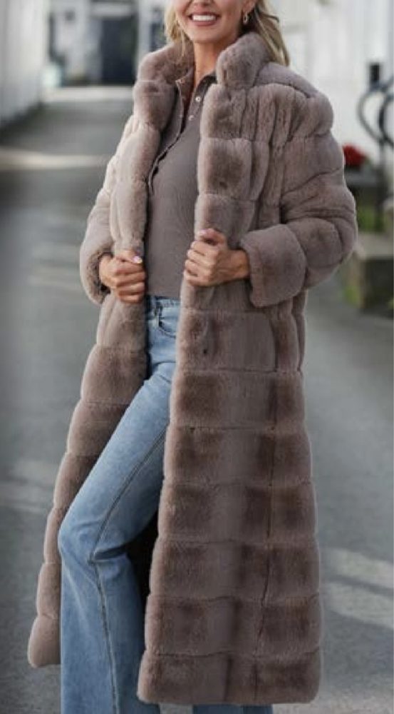 PREORDER Faux Fur Coat Lt.Taupe