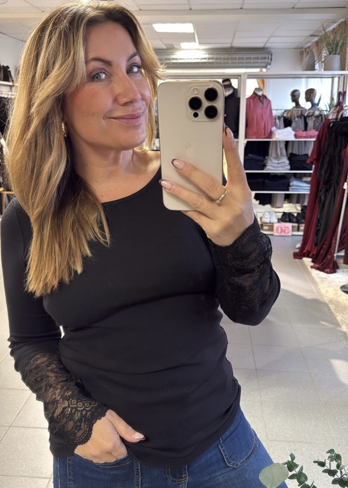 Lace Sweater Black