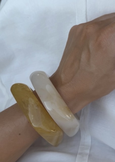 Ivory Chunky Bangle