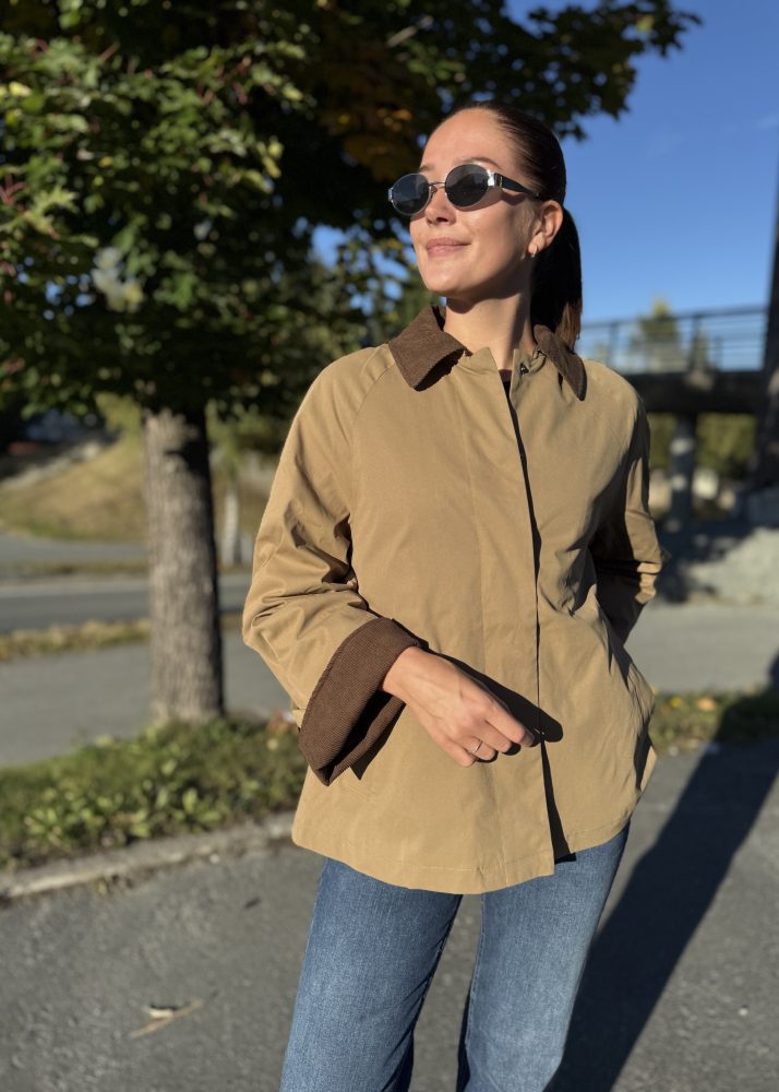 Orchid Cordoroy Coat Beige