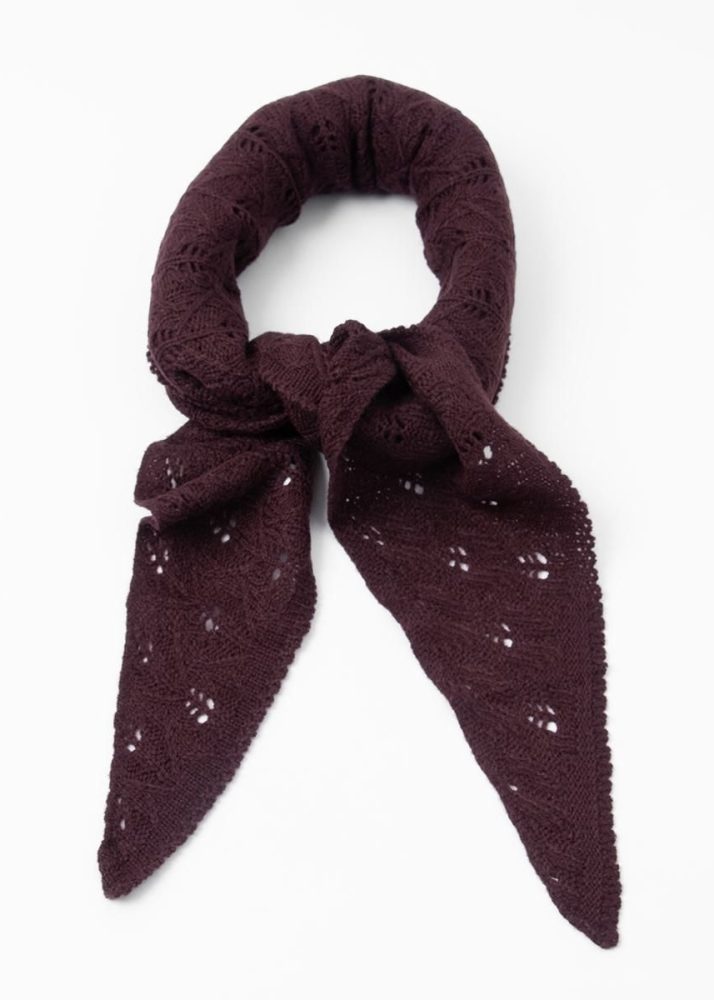 Little Knitted Scarf Burgundy