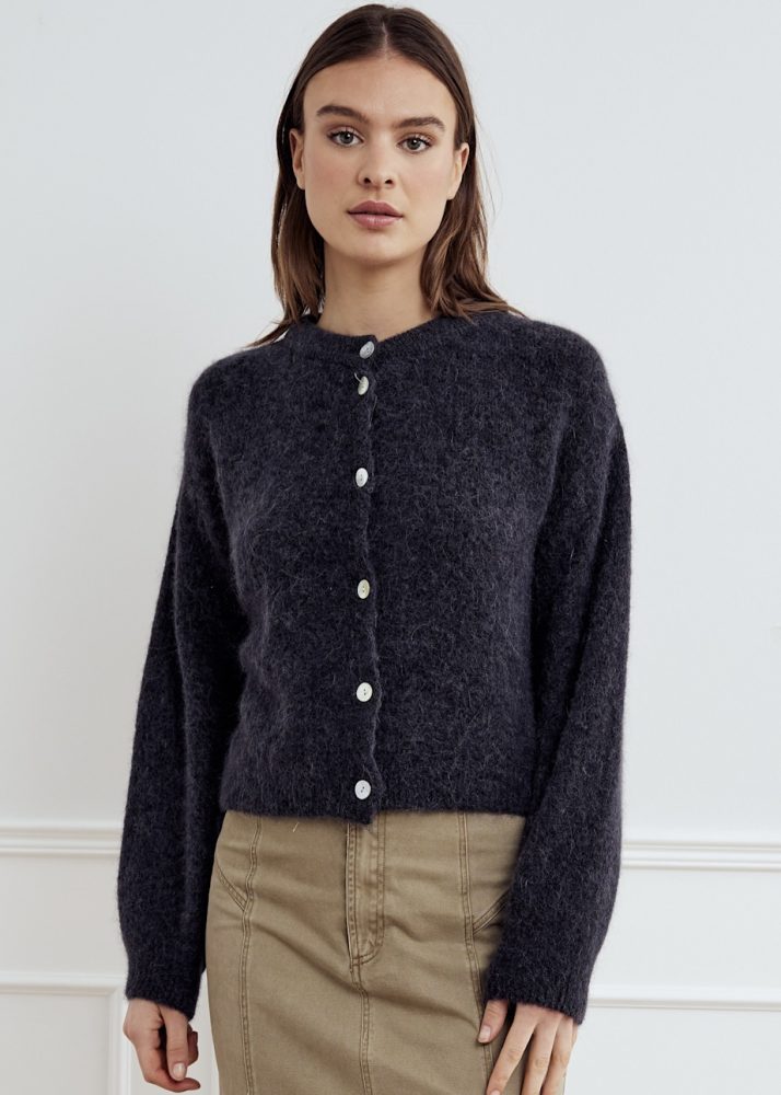 City Life Cardigan Dark Grey