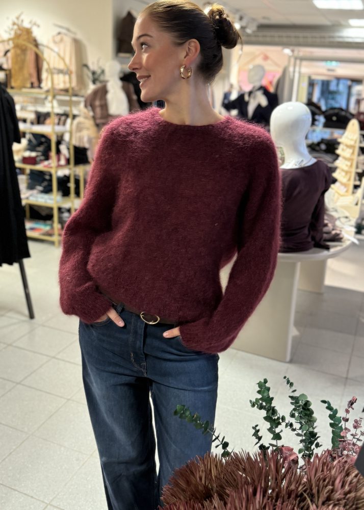 Cozy Knit Burgundy