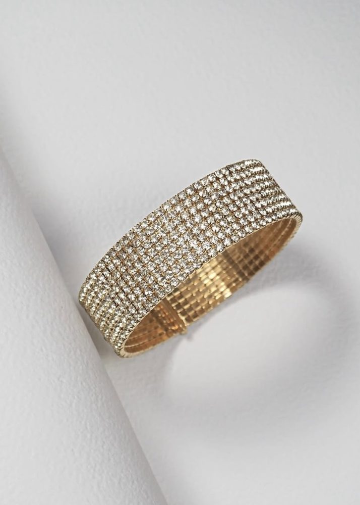 Crystal Bangle Gold