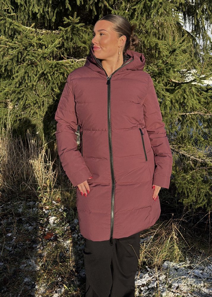 Nucci Boblejakke Kort - Burgunder