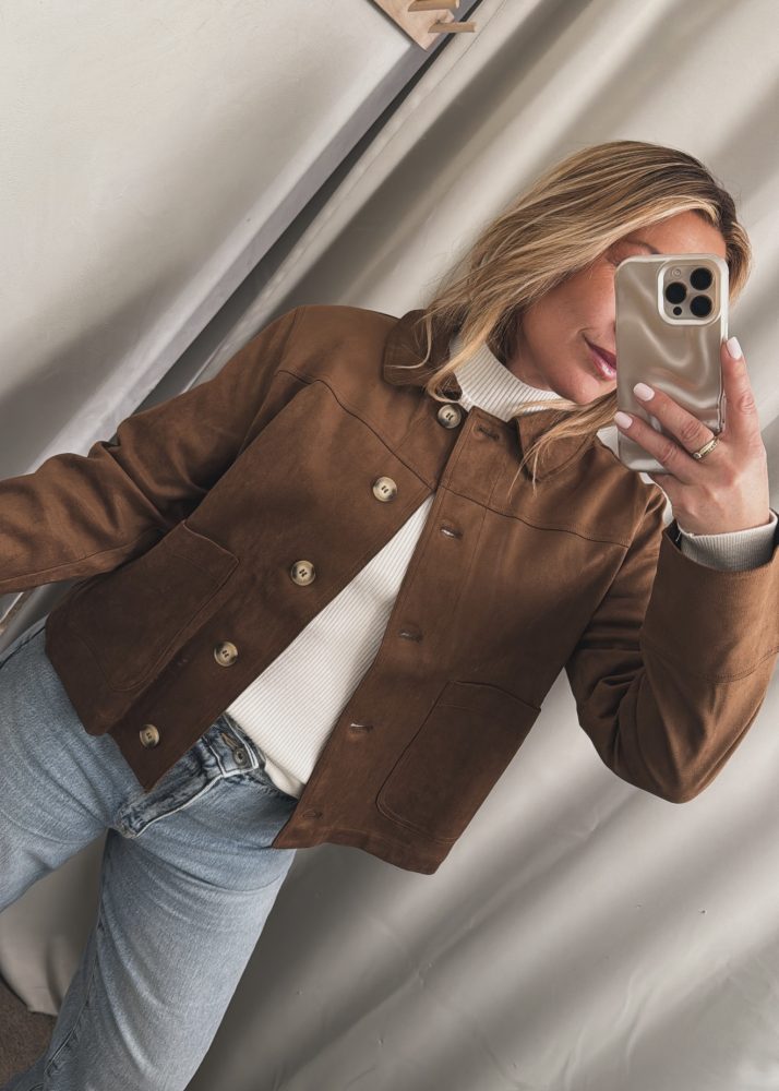 Suede Jacket Brown