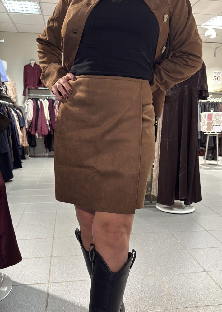 Suede Skirt Brown - Bilde 2