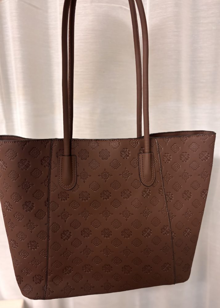 Henriette Veske m mønster - Brun