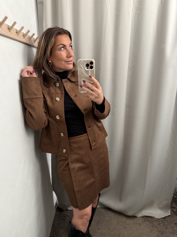 Suede Jacket Brown - Bilde 3