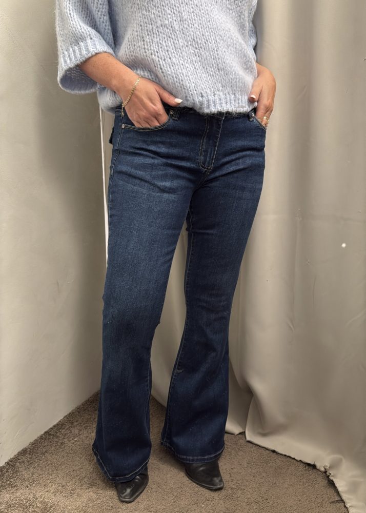 Isabell Back Pocket Blue Denim