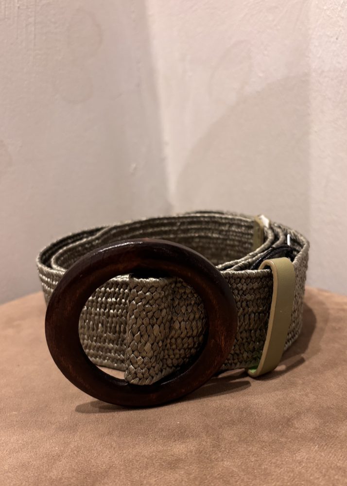 Flettet Strikkbelte Olive